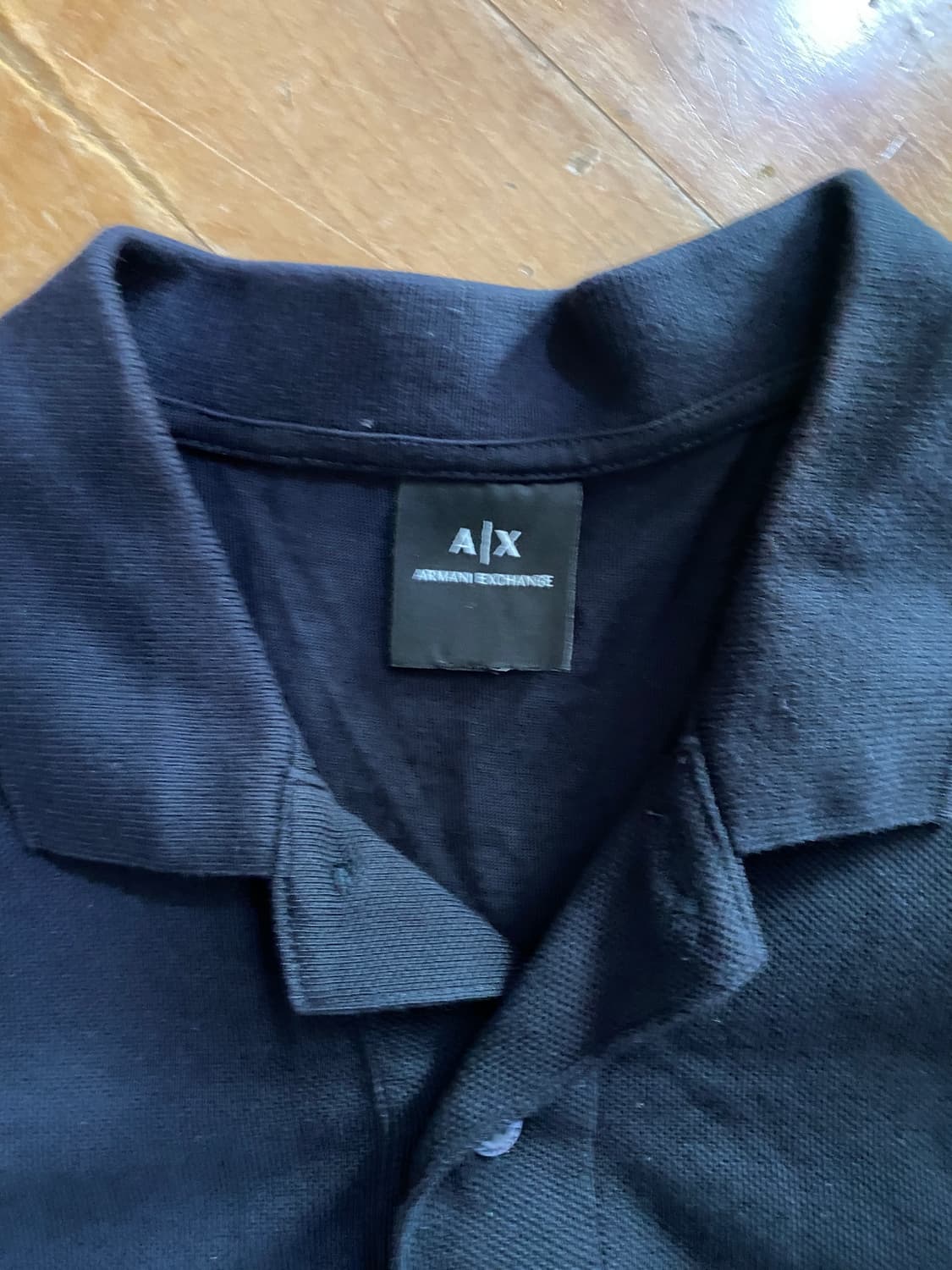 알마니 익스체인지 남성 반팔 카라티 블랙 (95~100) 상품이미지2