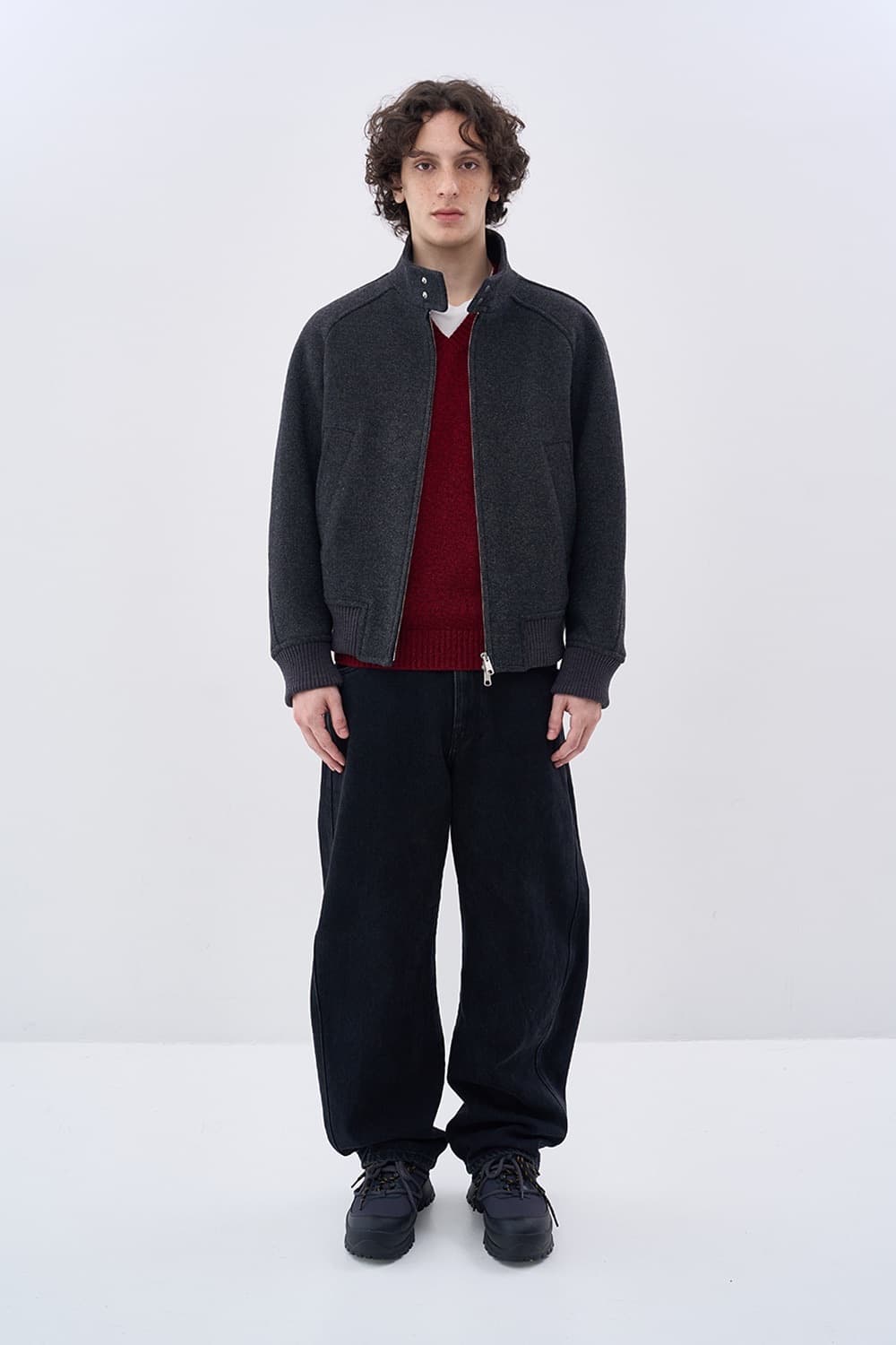 [판매] 에프터프레이 리가즈 해링턴 블루종 L(차콜) 상품이미지2