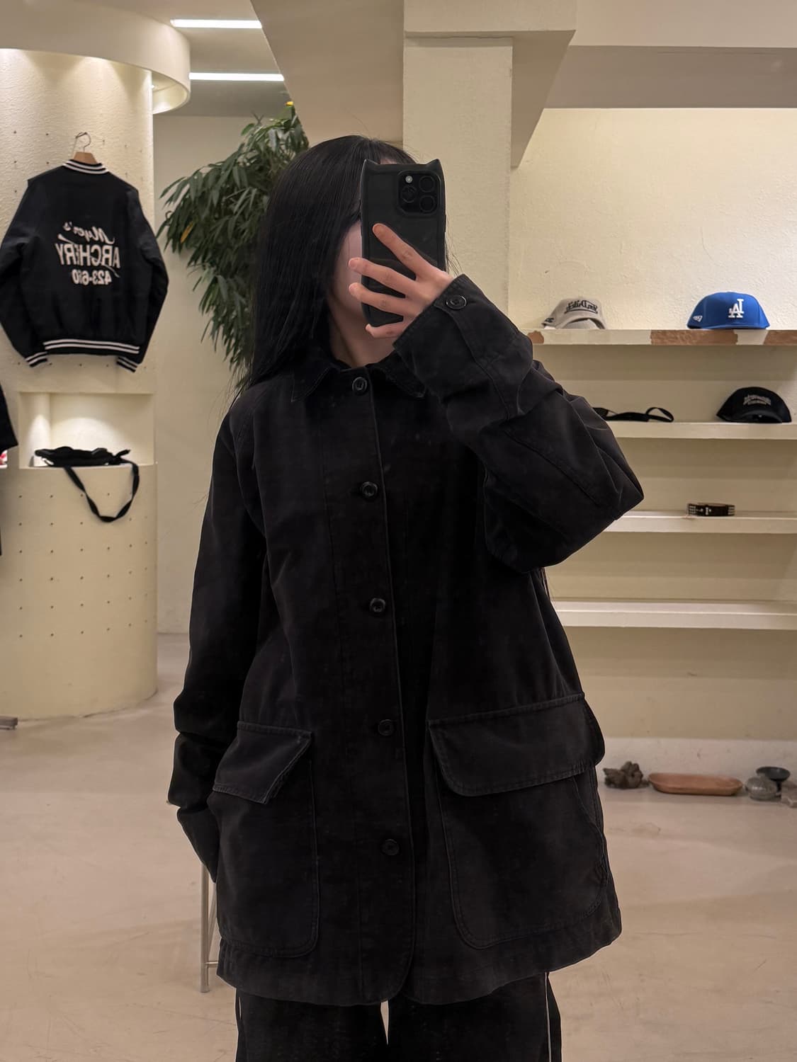 빈티지 코듀로이 카라 워크 자켓 U109 상품이미지1