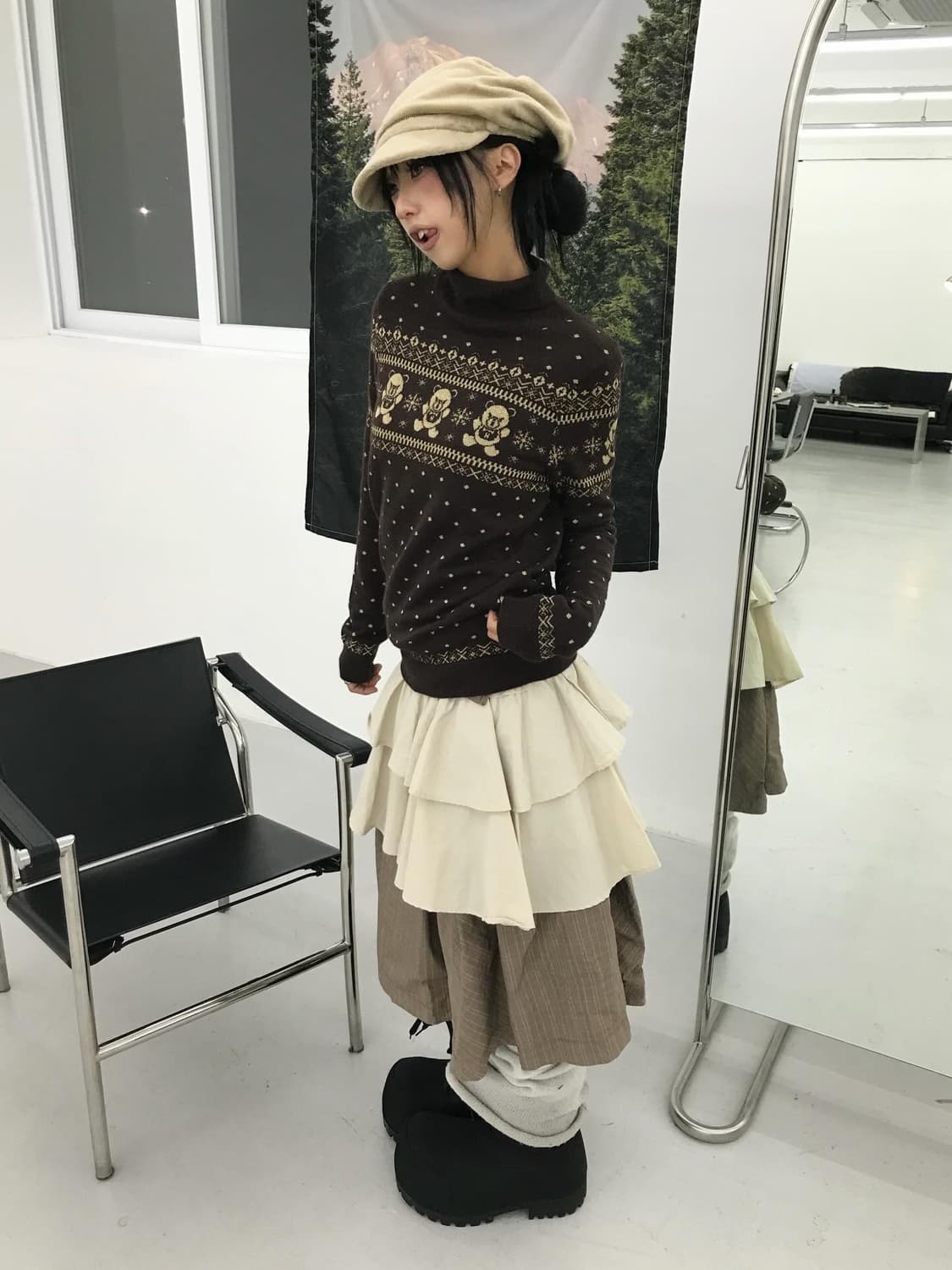 Hysteric Glamour Fxxk Bear Dots Knit 상품이미지3