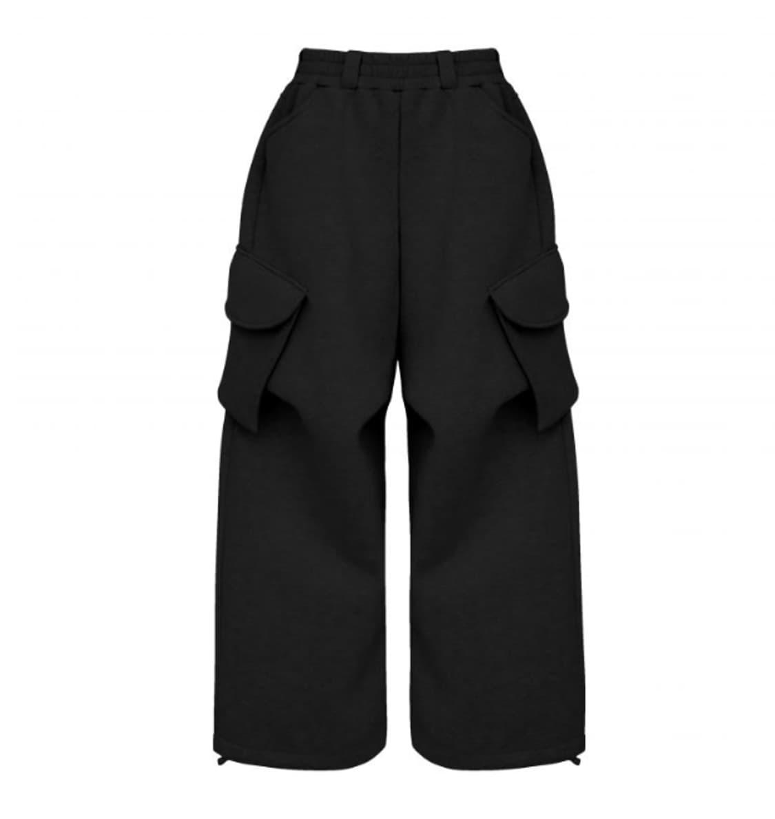 [OS] MJD X 코인서울 와이드 카고 팬츠 블랙 상품이미지1