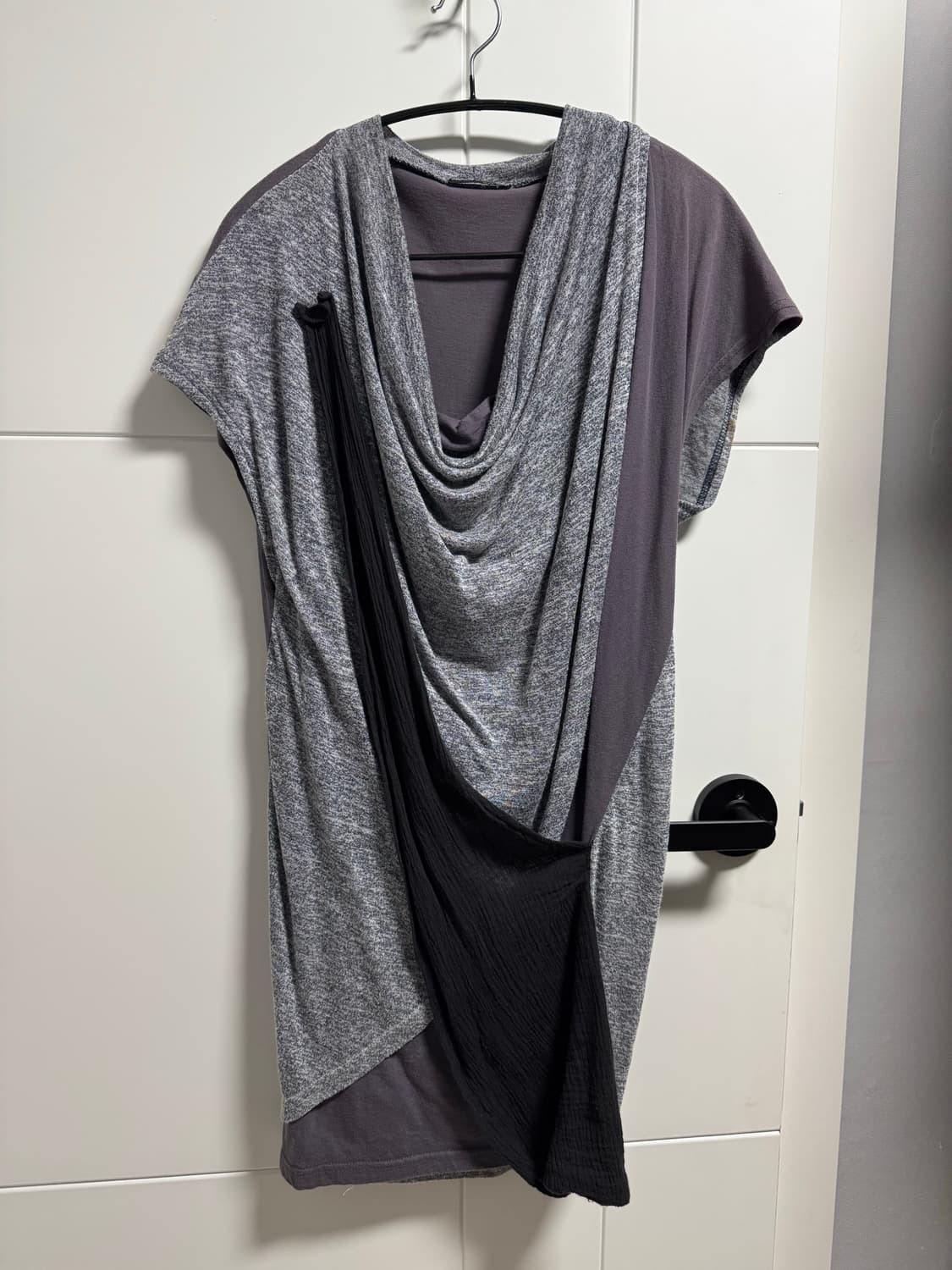 Vtg asymmetric drape sleeveless 상품이미지1