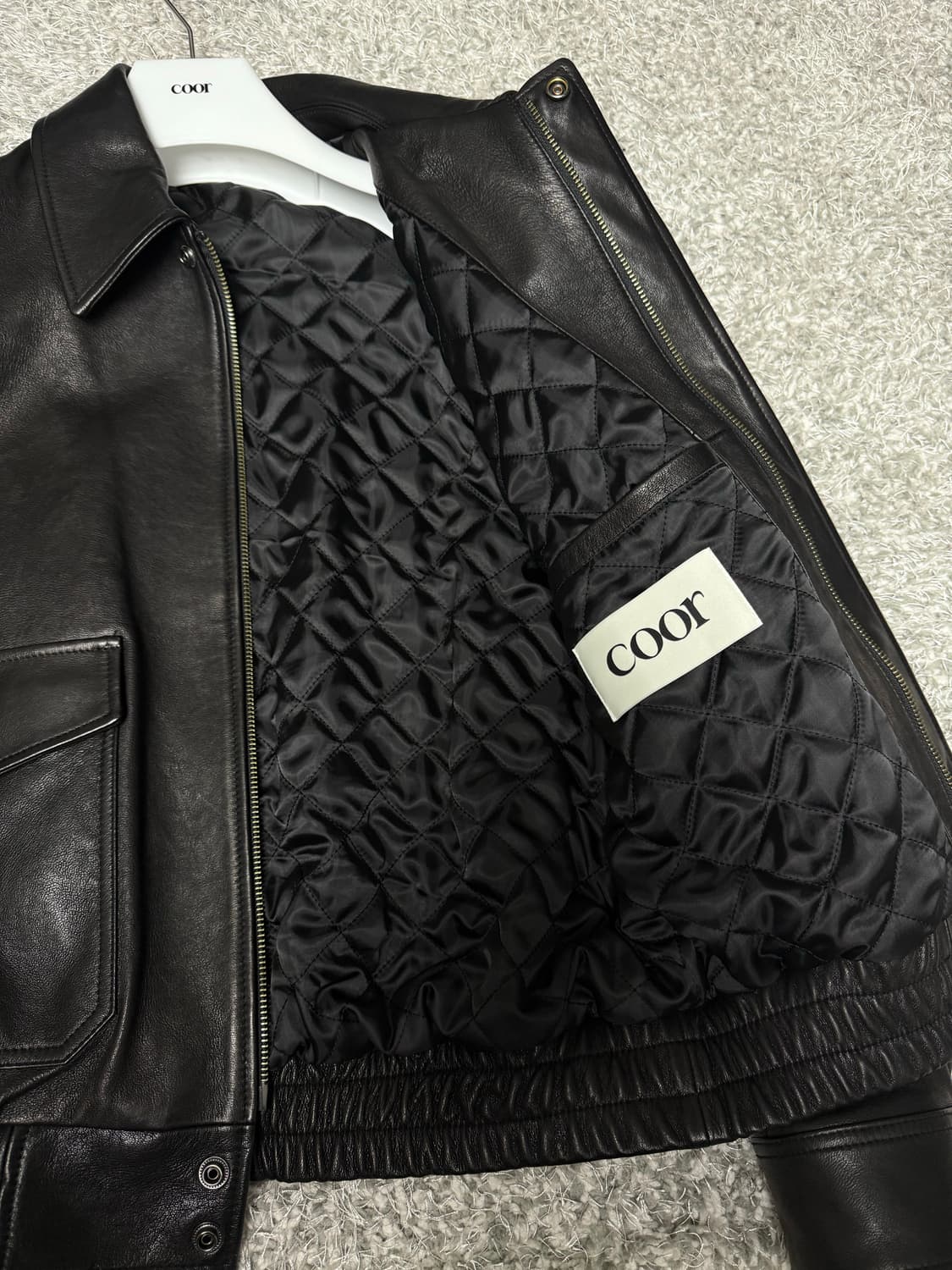 쿠어 베지터블 레더 A-2 자켓 상품이미지2