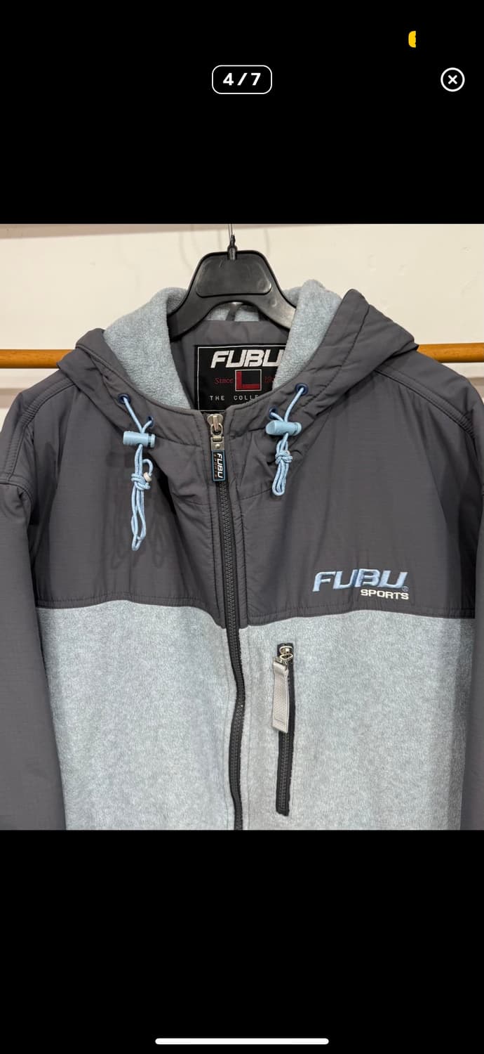 Fubu 후부 오버핏 후리스 누빔 후드점퍼 상품이미지2