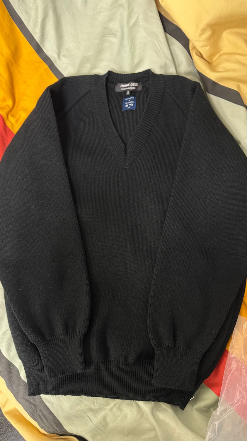 [M] 꼼데가르송 옴므 듀스 v넥 스웨터 상품이미지4