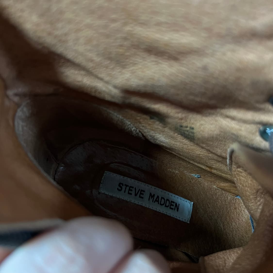 STEVE MADDEN 스티브매든 브라운 레더 힐 워커 부츠  8.5 상품이미지4