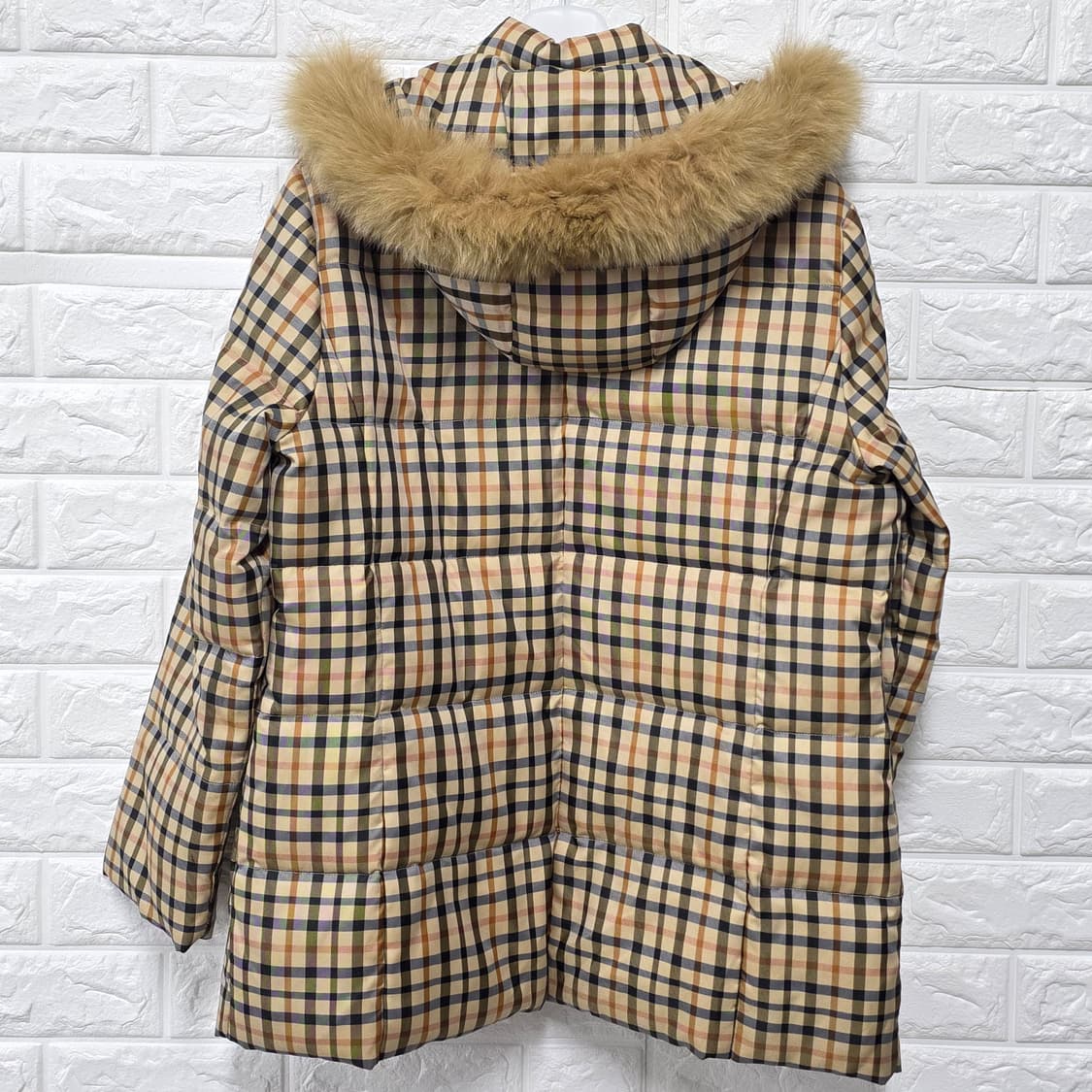 택포// 닥스 DAKS 체크패턴 다운 패딩 M 상품이미지4