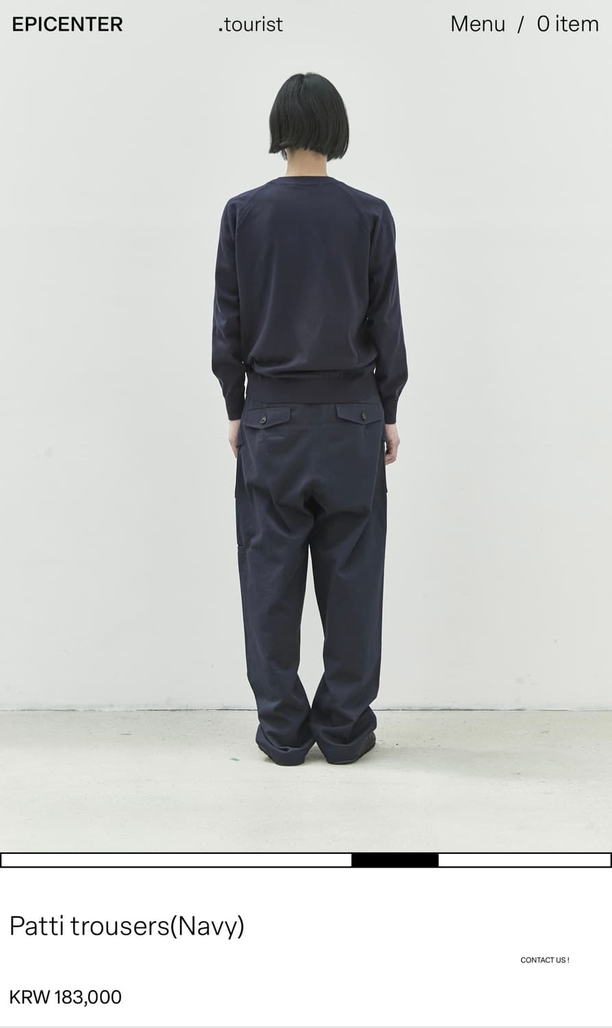 에피센터투어리스트 팬츠 patti trousers Navy 상품이미지3