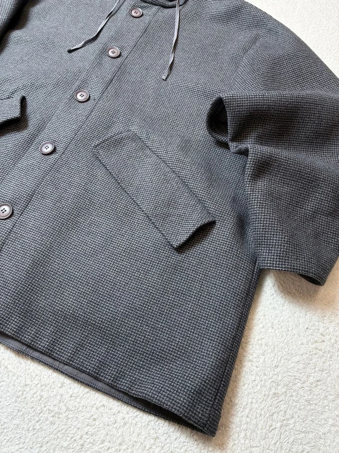 어반디타입 시티보이 오버핏 체크 후드 자켓 PN6322    상품이미지3