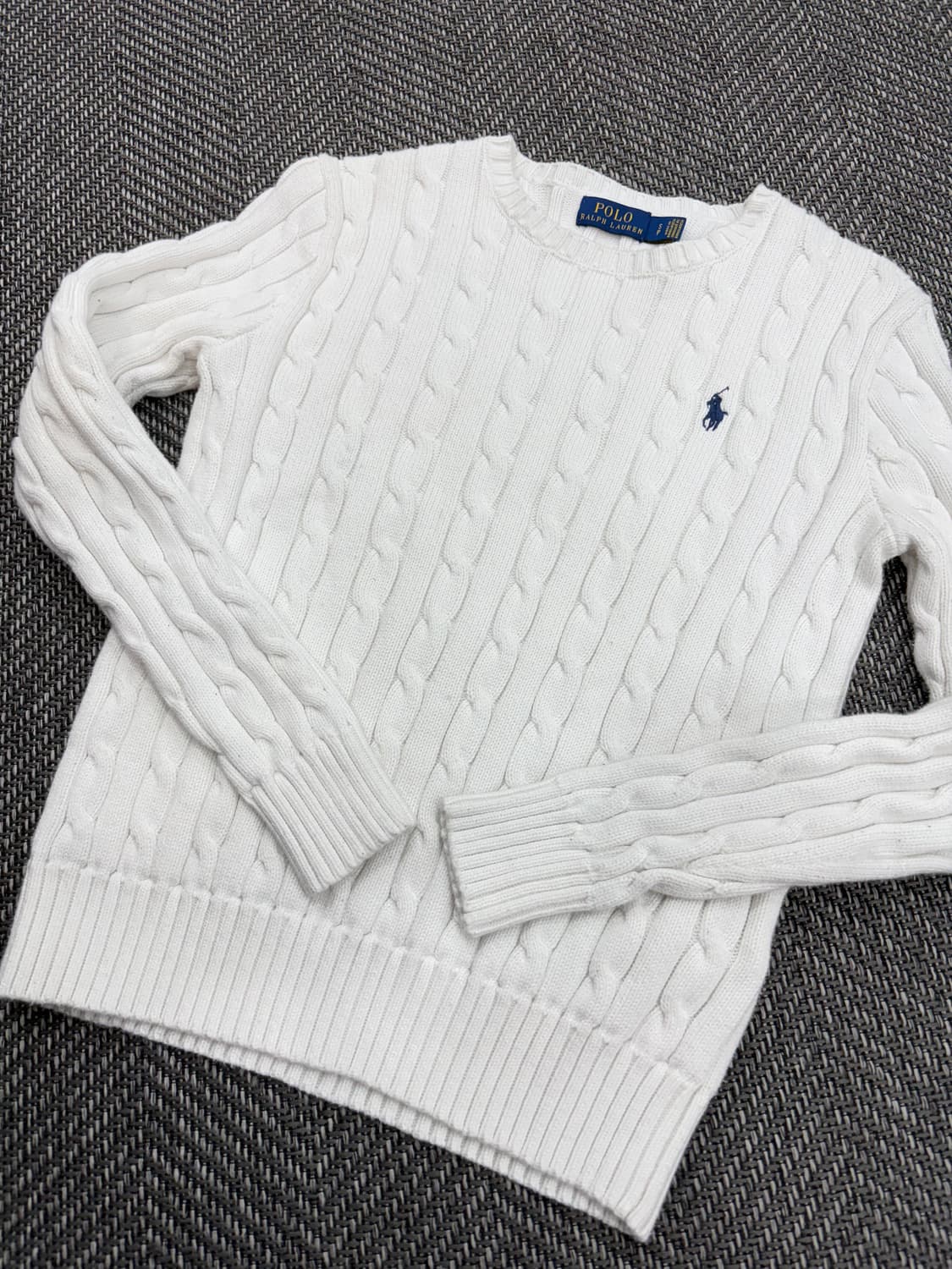 폴로 니트 화이트 상품이미지3