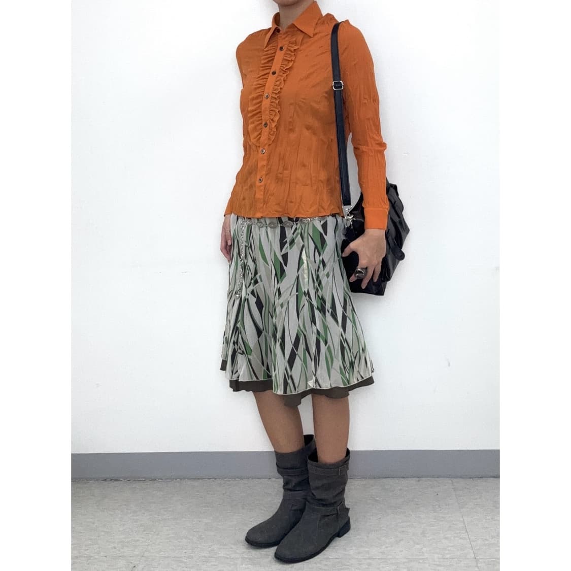 빈티지 플리츠 블라우스 상품이미지2