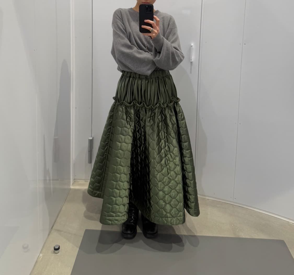 꼼데가르송 느와 케이 니노미어 퀼팅 스커트 상품이미지3