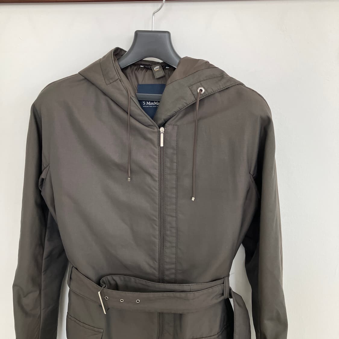 S MaxMara 막스마라 후드 벨트 코트 상품이미지3