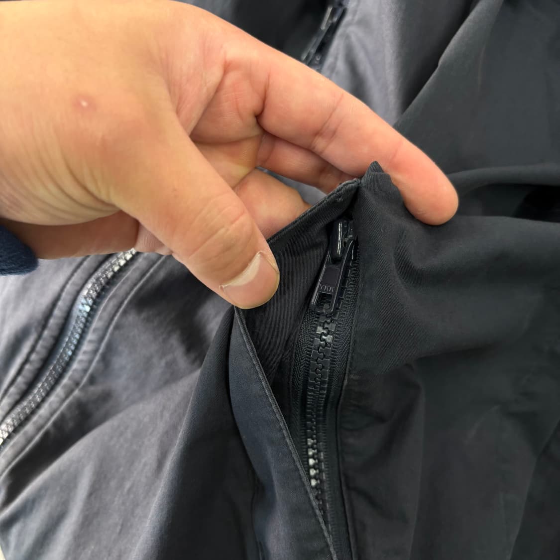 100 버버리 백화점택 노바체크 블루종 자켓  상품이미지7