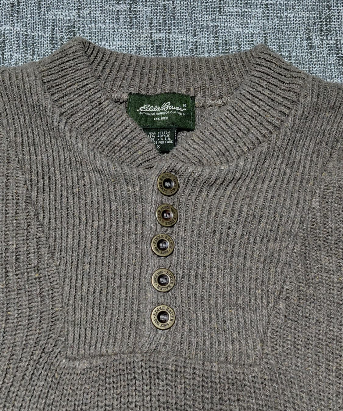 Eddie Bauer 에디바우어 헨리넥 스웨터 S 상품이미지2