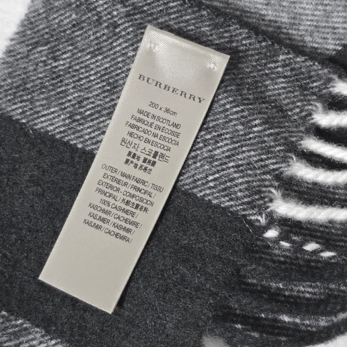정품 버버리 캐시미어 머플러 목도리 상품이미지4