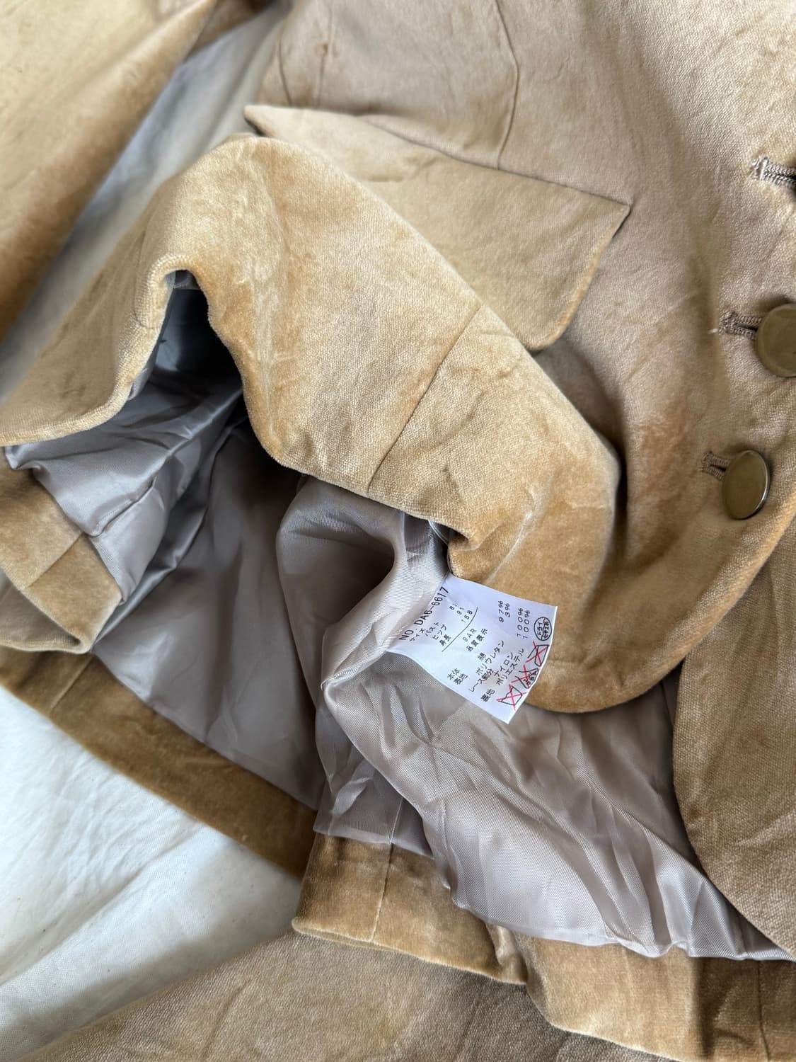 히메갸루 모카갸루 y2k 00’s 페어리 벨벳 자켓 상품이미지5