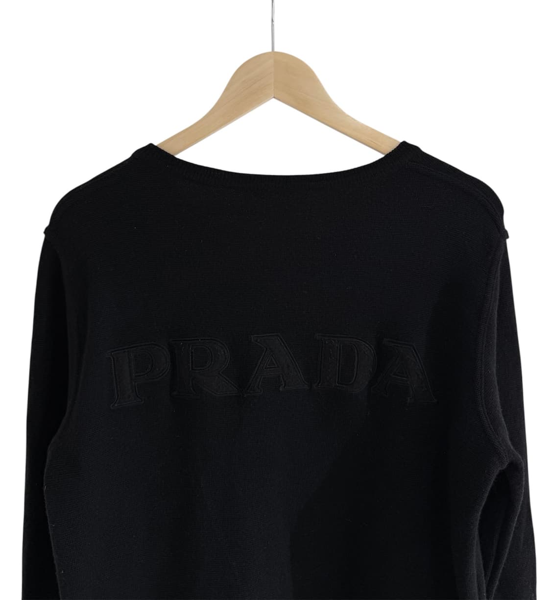 프라다 레드탭 레터링 로고 니트 상품이미지3