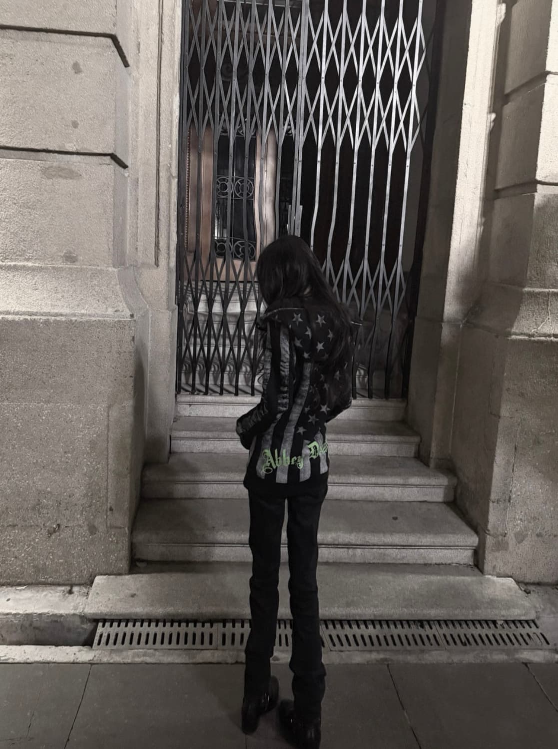 Star Pattern Stripe Hoodie 상품이미지4