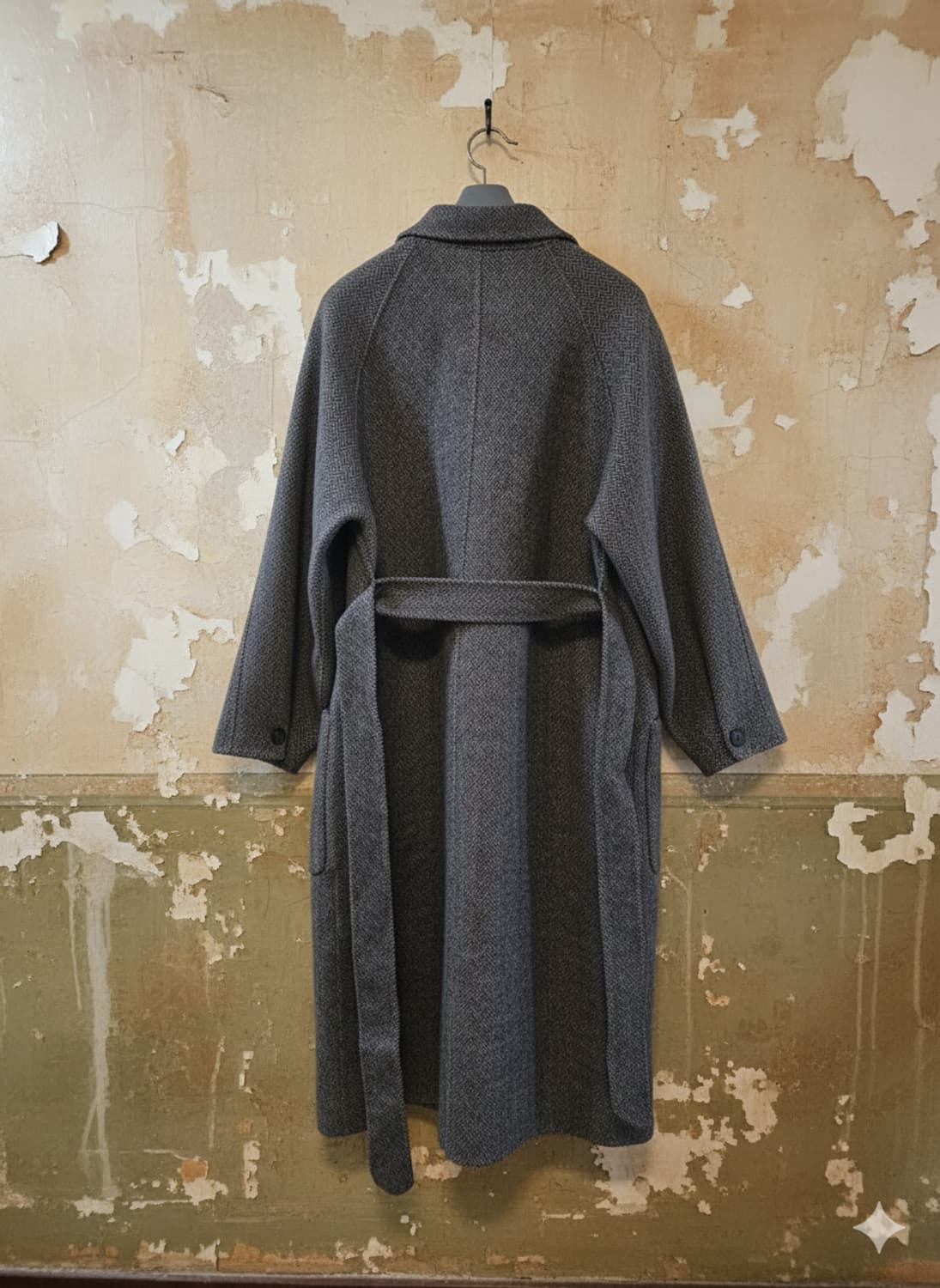 Basil 헤링본 롱코트 Free 상품이미지2