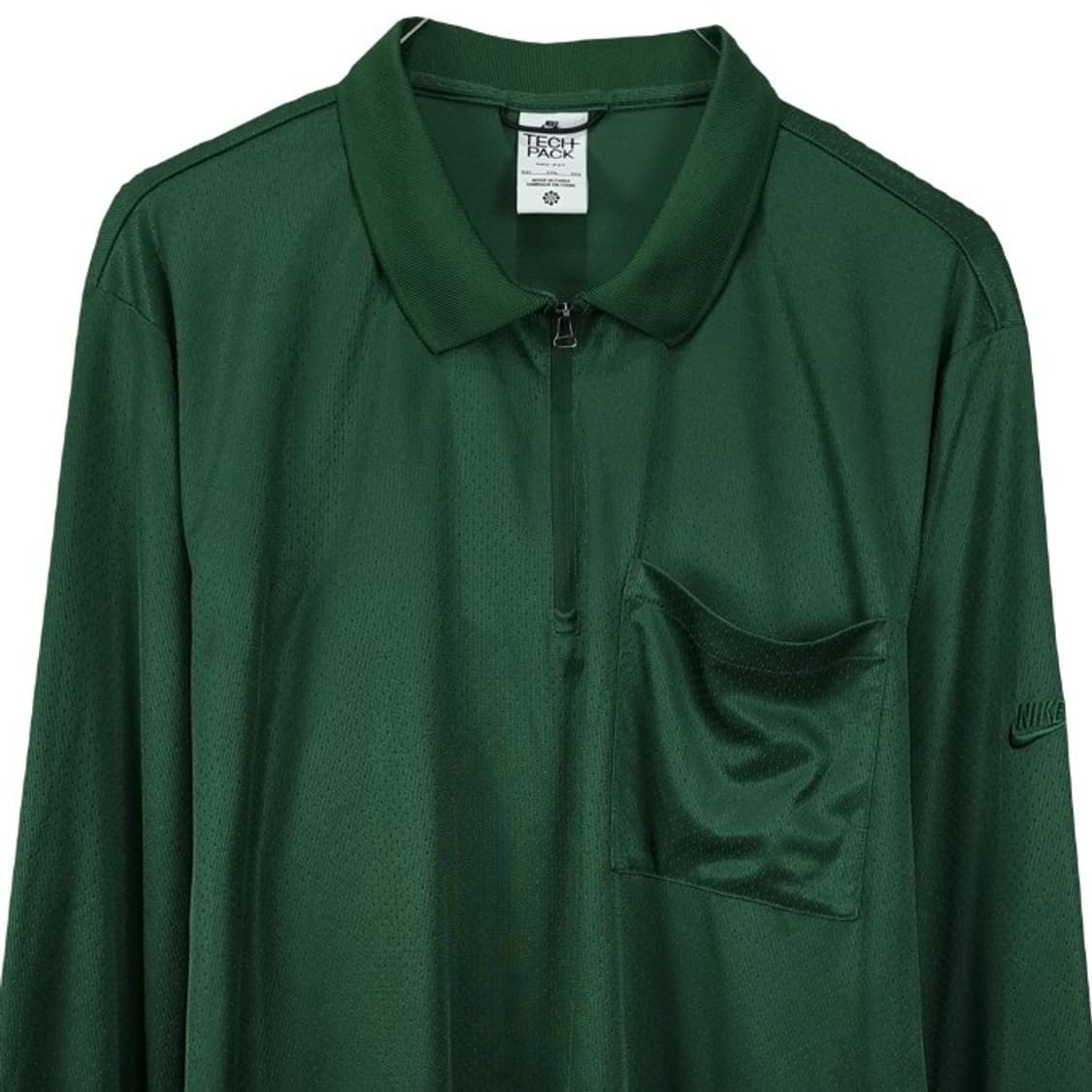 [나이키] 테크팩 시리즈 기능성 긴팔 카라티 그린 M19660 상품이미지4