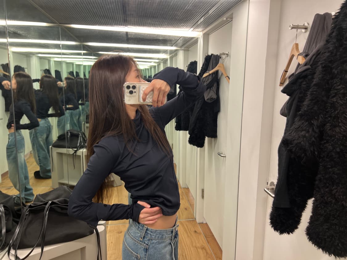 미스치프 contour seam top S 상품이미지2