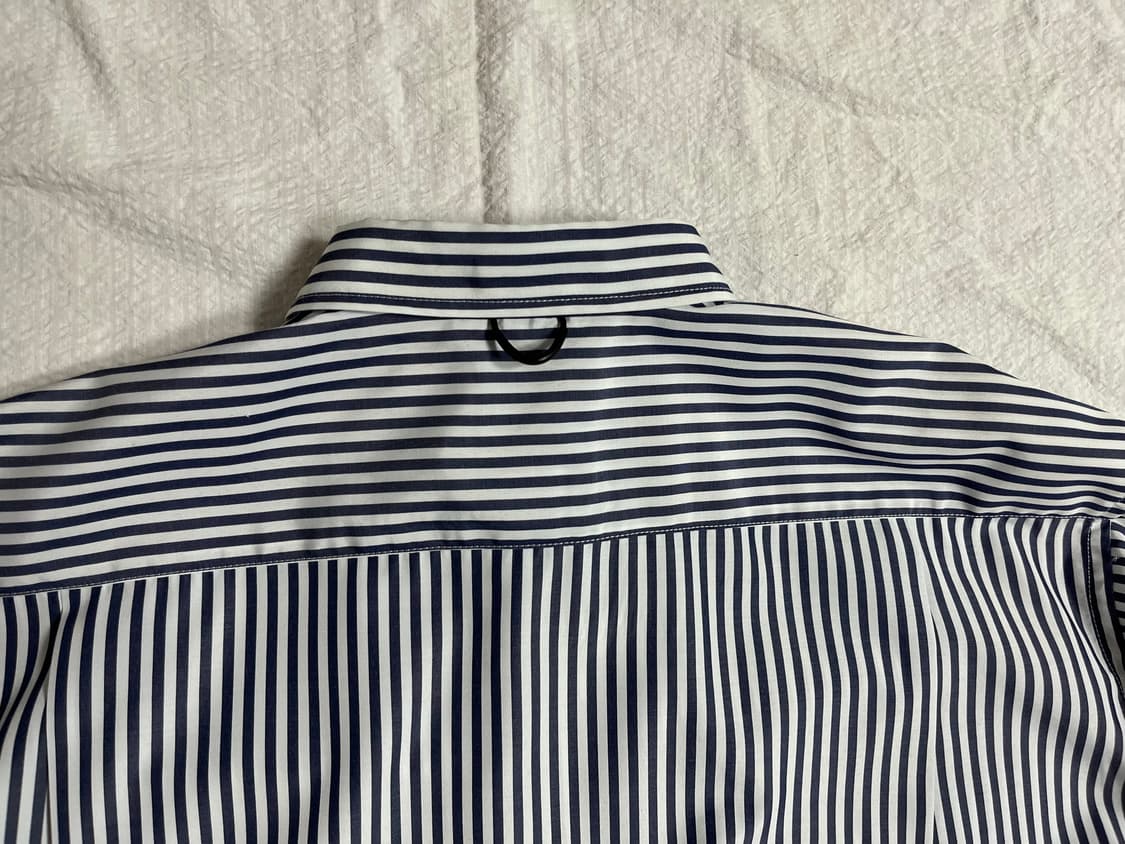 (L)다이와피어39 테크 레귤러 카라 셔츠 (네이비스트라이프) 상품이미지8