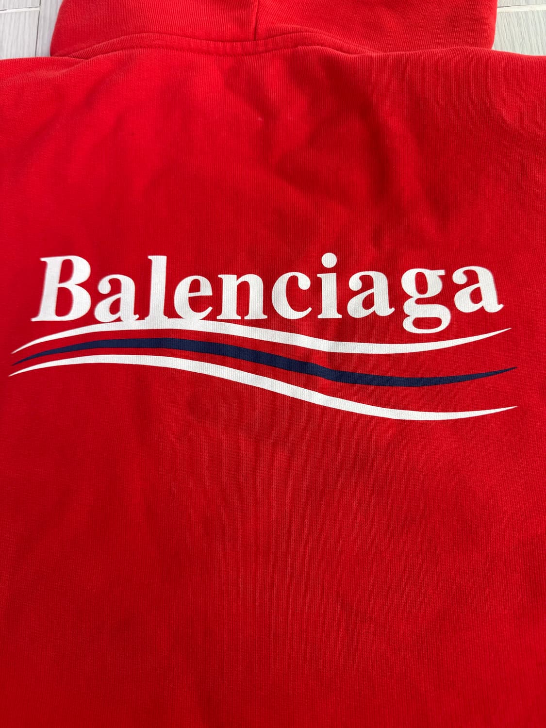 발렌시아가 웨이브 후드/레드/xs 상품이미지2