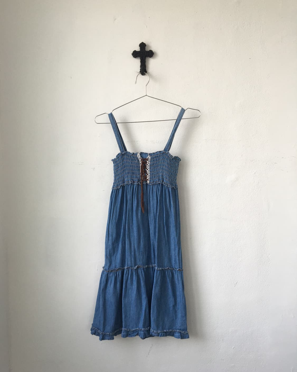 Lace up point sleeveless one piece 상품이미지2