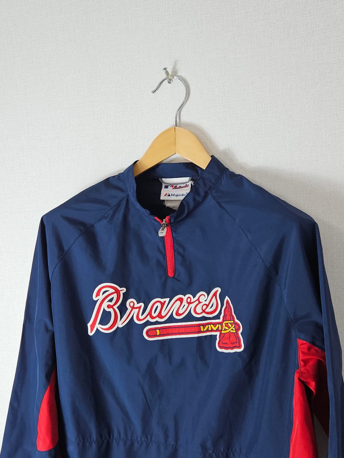 마제스틱 오리지널 애틀란타 아노락 바람막이 유니폼 져지 올드스쿨 M 상품이미지2