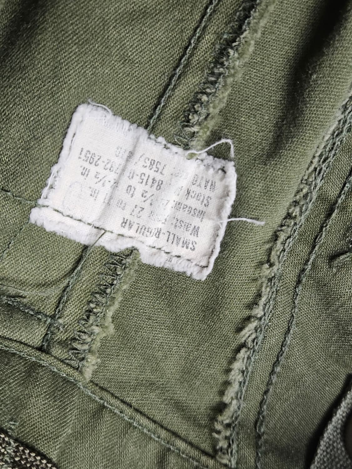 1970's 오리지널 M65 필드팬츠 S-R M-65 상품이미지5