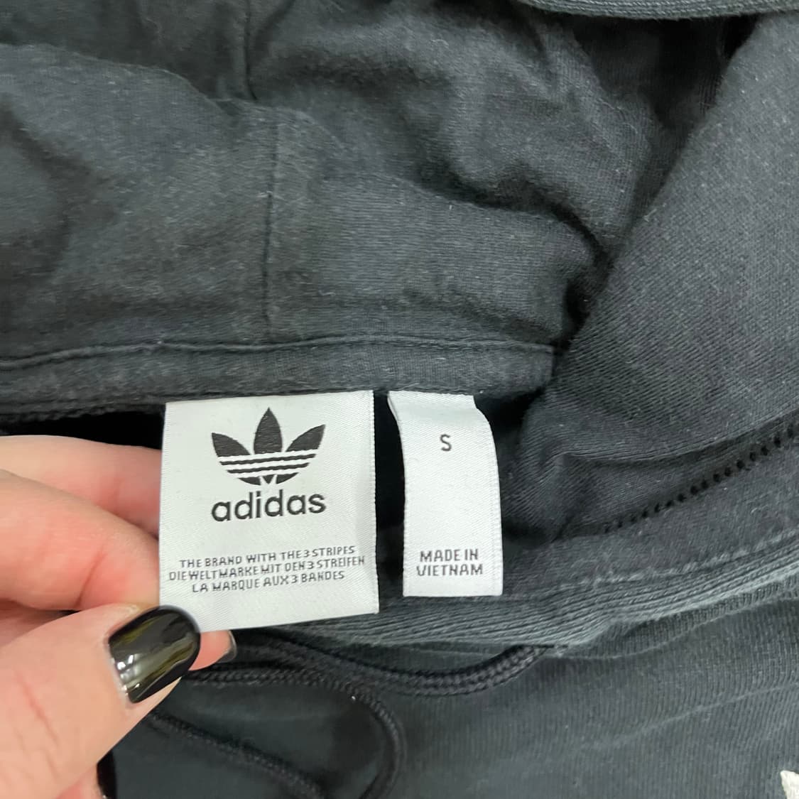 S 아디다스 크롭 숏 후드 티셔츠 0129M1 상품이미지2