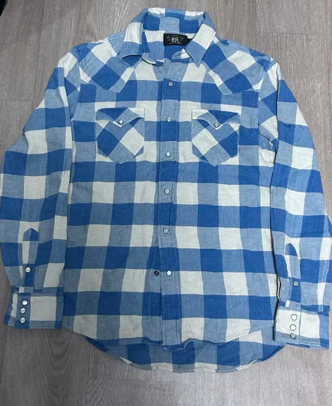 RRL 버팔로 웨스턴 체크 셔츠 M 중고품 상품이미지1