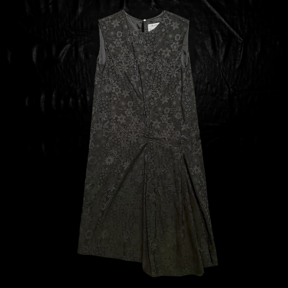 아크네 스튜디오 블랙 플라워 원피스 상품이미지1