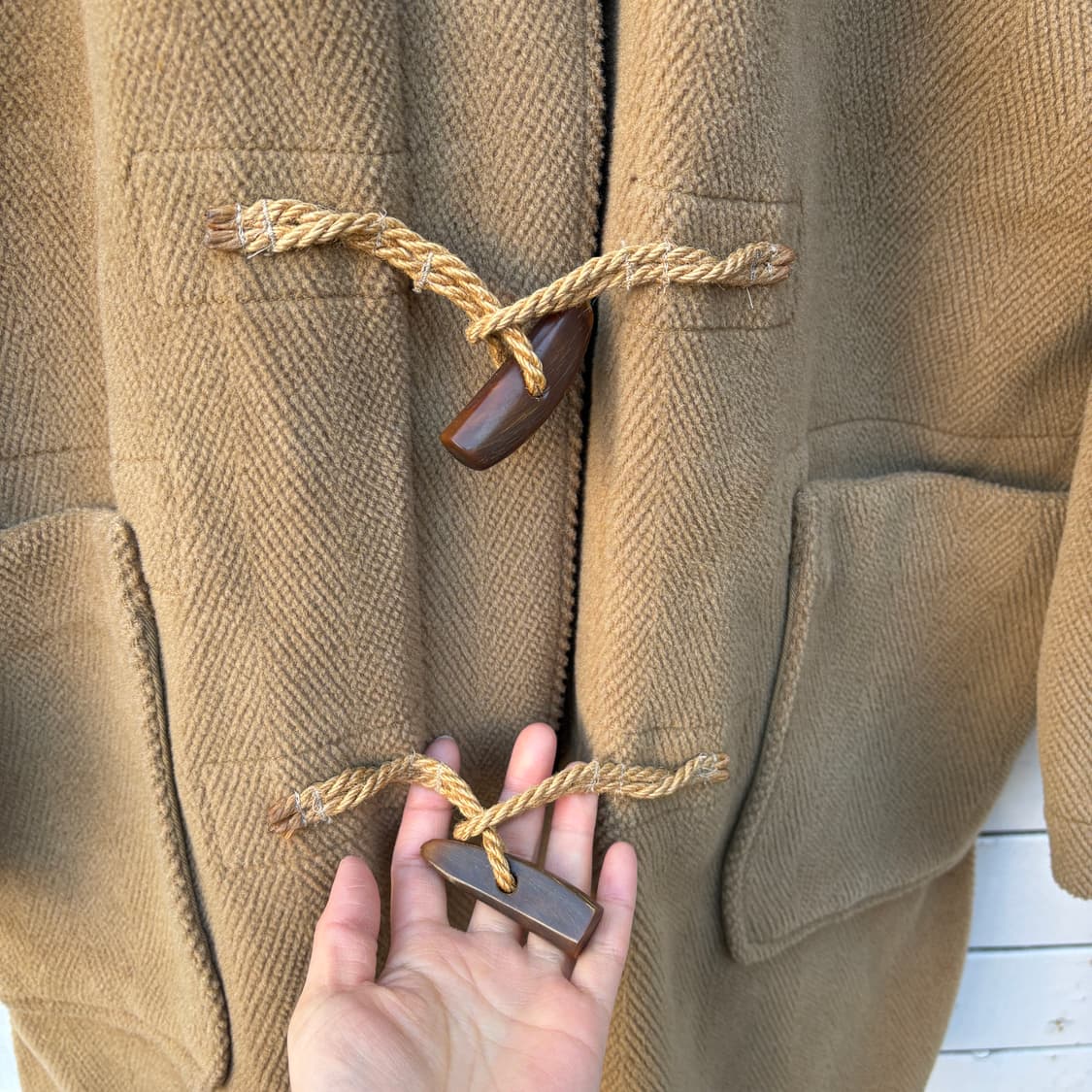 Polo 폴로 울 더플 코트 상품이미지5