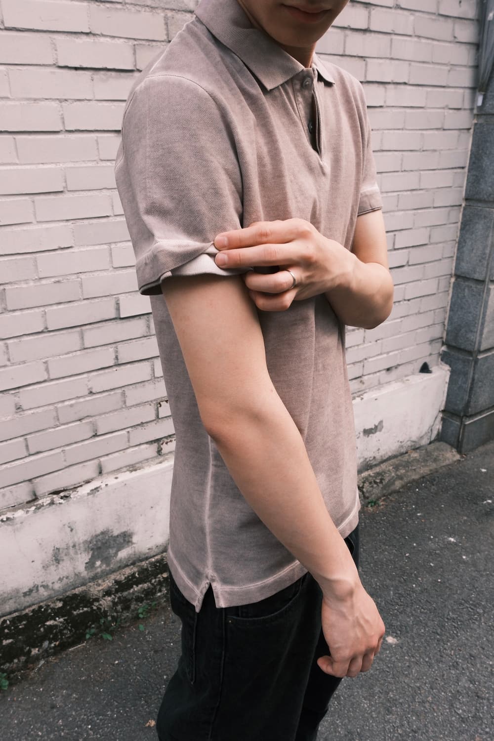 Jil sander 더티워싱 폴라티 m 상품이미지1