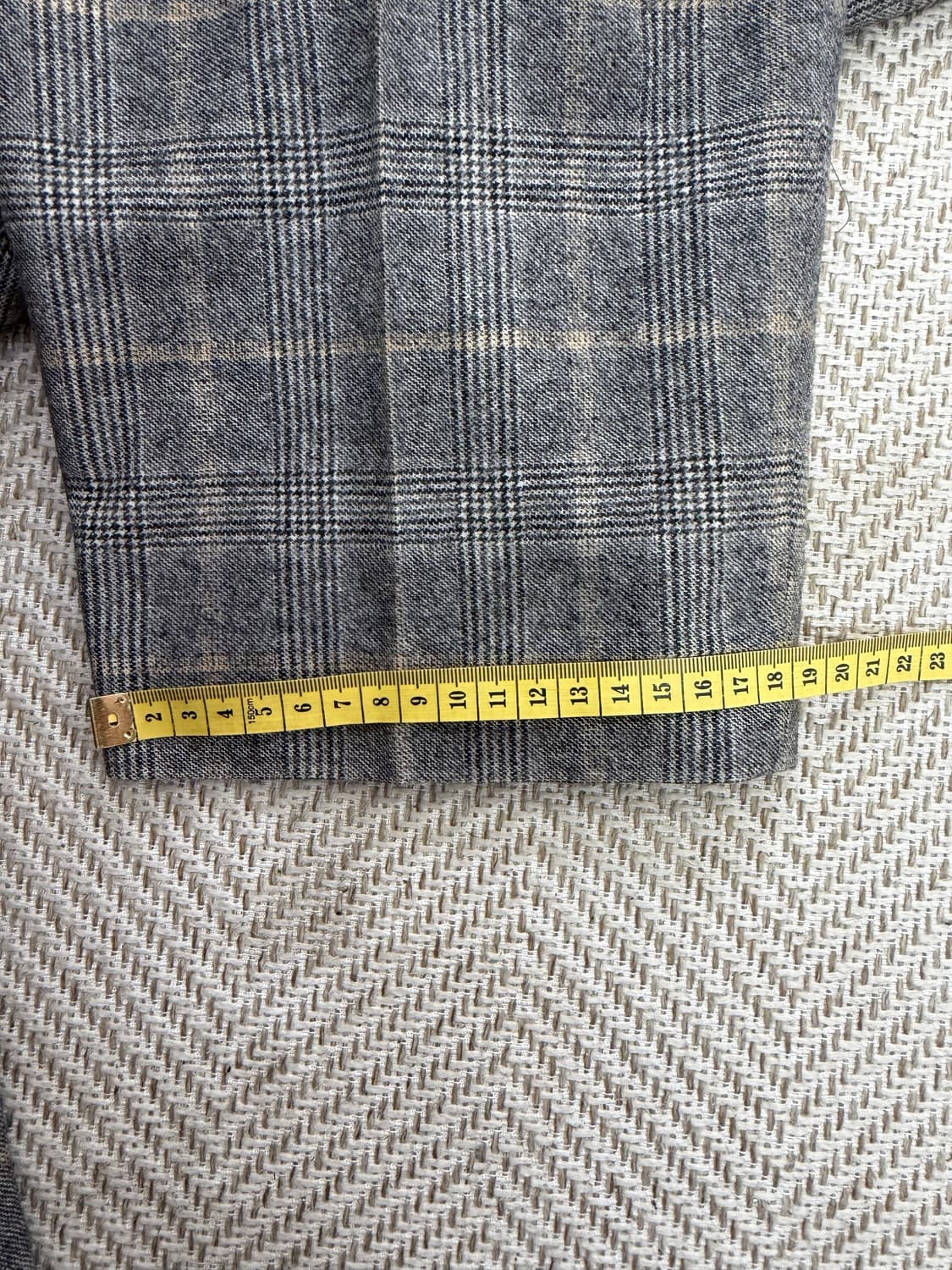 정품) 랑방 한섬 체크 패턴 슬랙스 바지 67(28) 상품이미지9