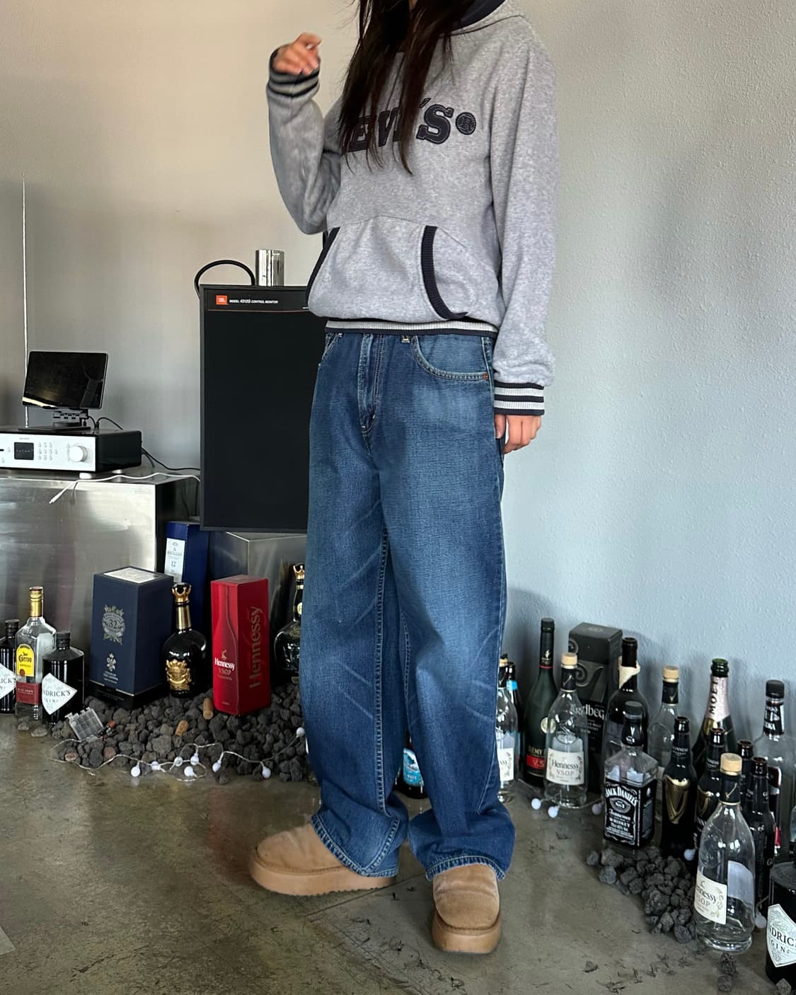 [S]리바이스 스펠아웃 플리스 후드 상품이미지2