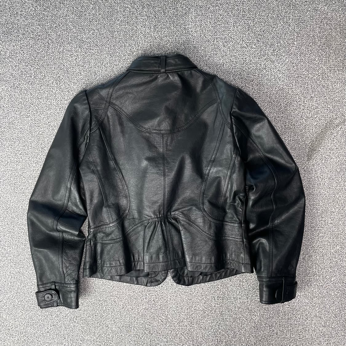 HONG SUNG WAN 블랙 가죽 자켓 상품이미지2