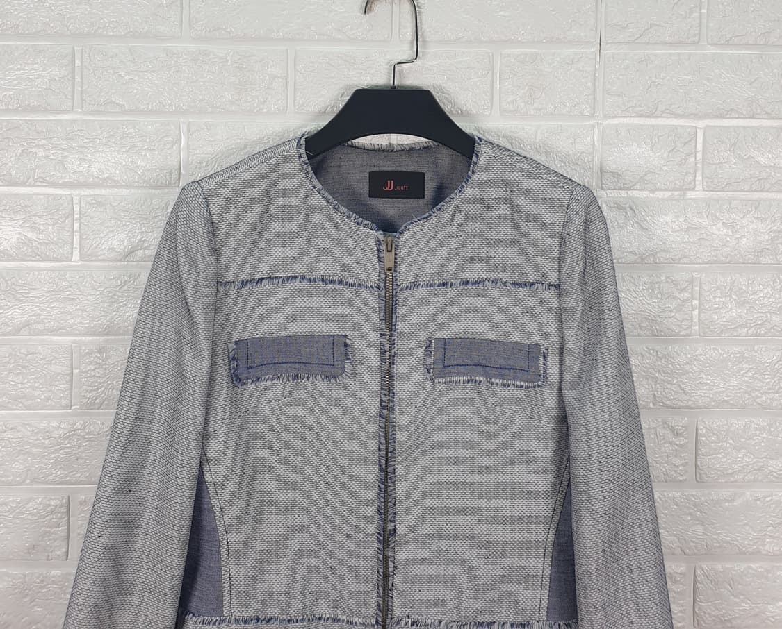 [55]제이제이지고트 트위드 롱 자켓 상품이미지4