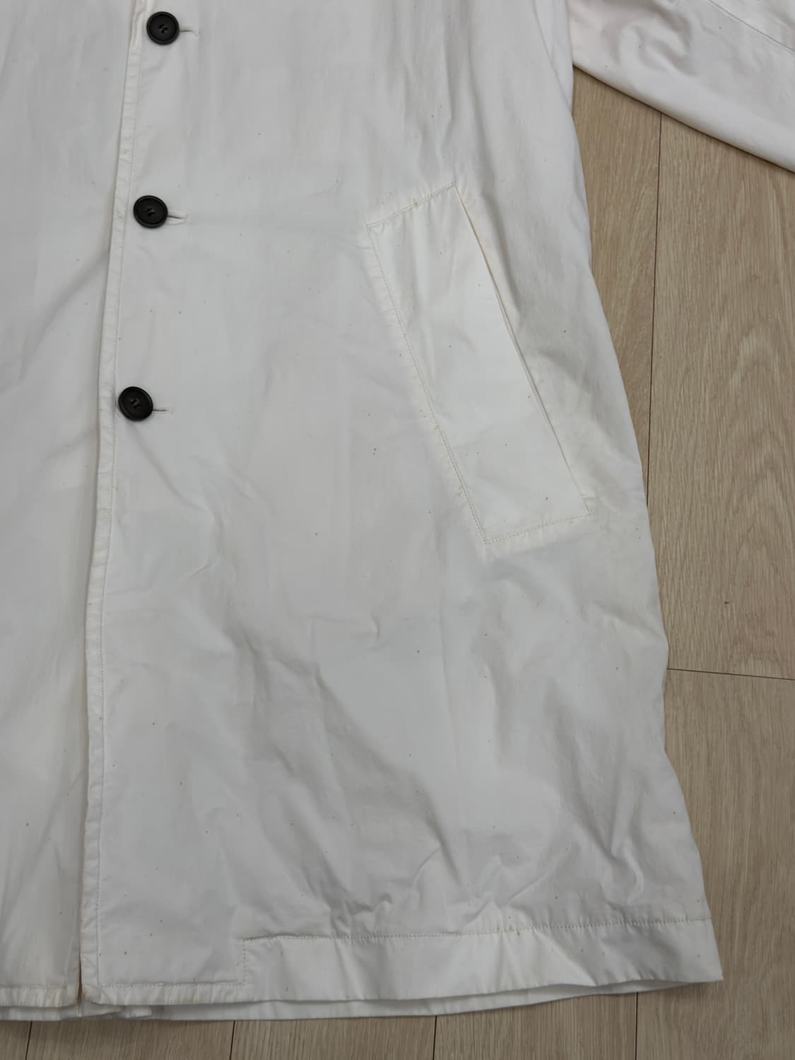 아크네 스튜디오 아이보리 포인트 봄 코트 상품이미지6