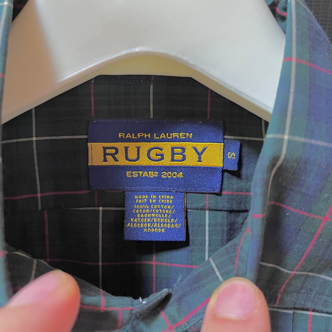 Rugby 폴로 랄프로렌 럭비 라인 체크 플리츠 셔츠 상품이미지7