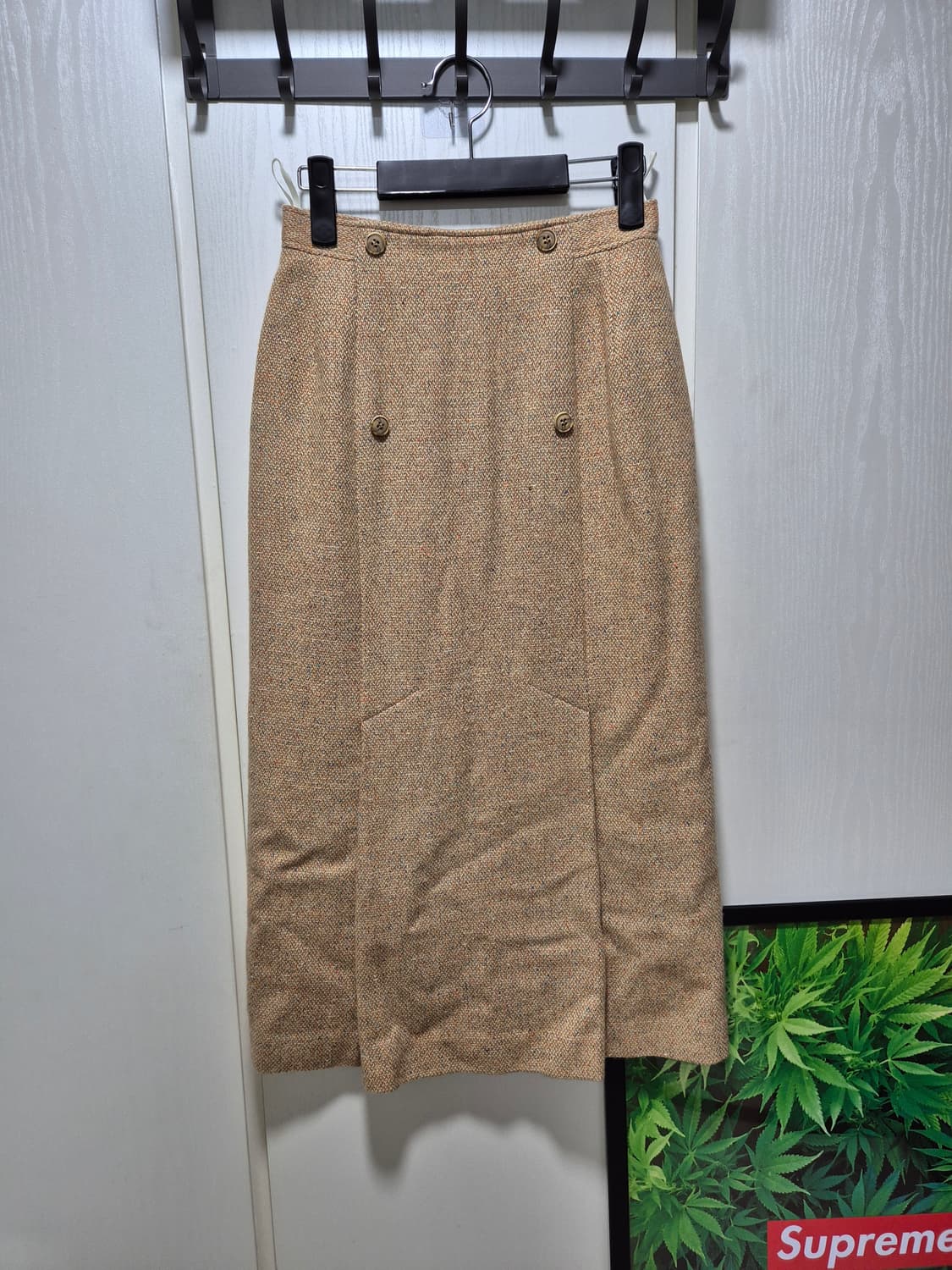 (세일)JPN빈티지. 브라운 트위드 스커트 세트 상품이미지9