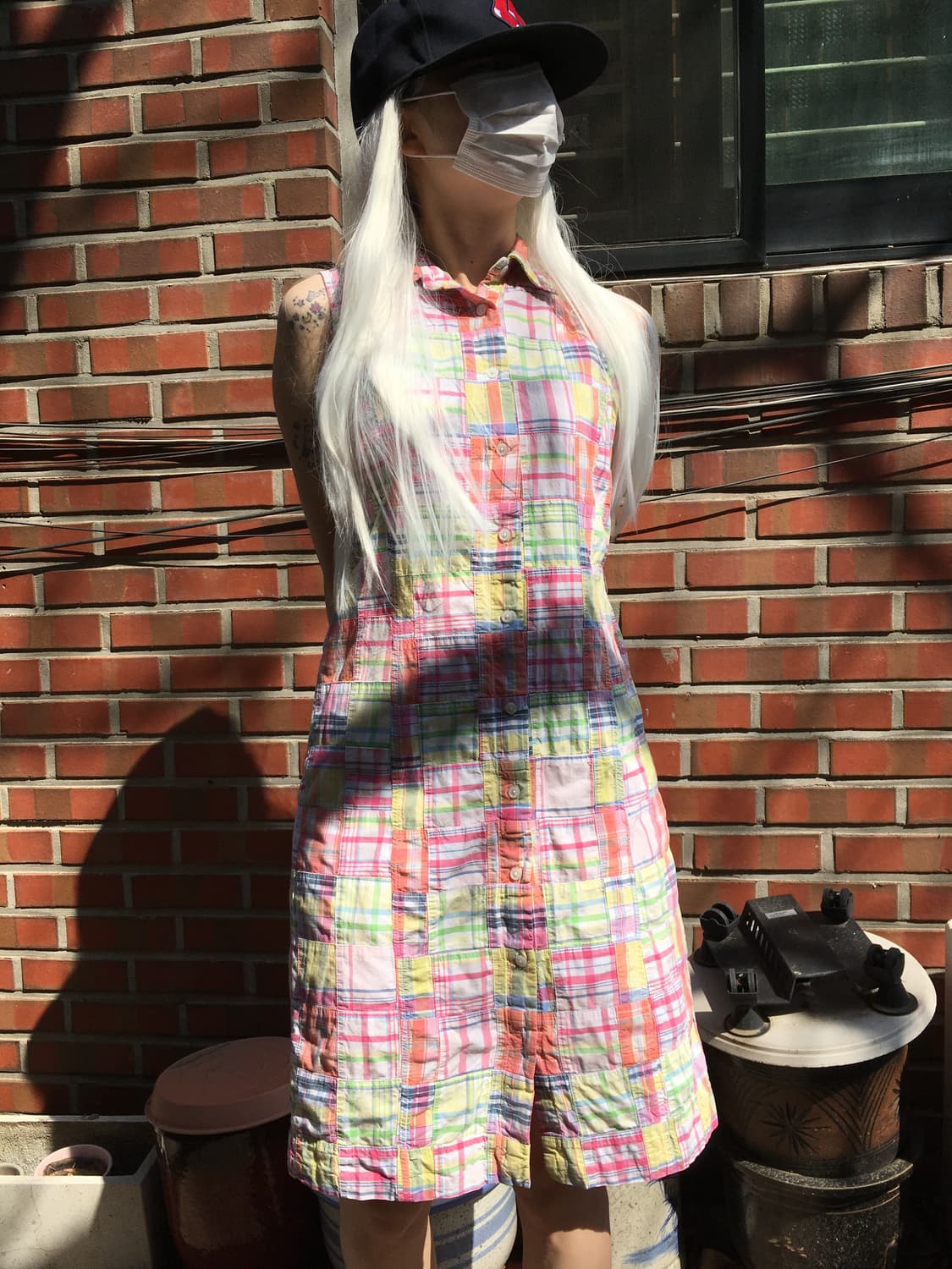 BROOKS BROTHERS 파스텔 패치워크 셔츠 원피스 상품이미지7