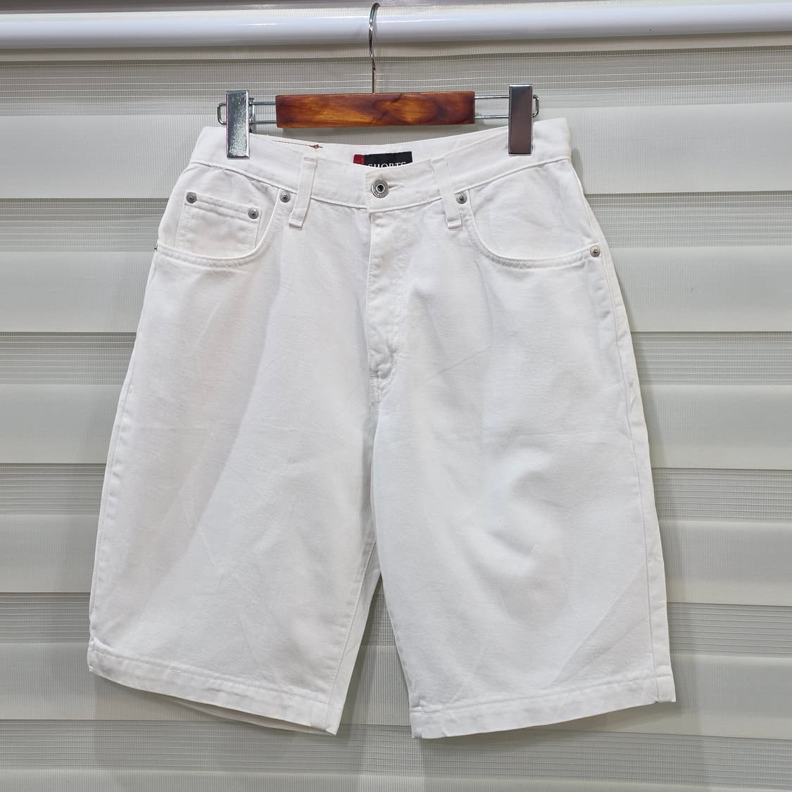 빈티지 EDWIN 1493 화이트 데님 반바지- 우먼26정도 상품이미지1