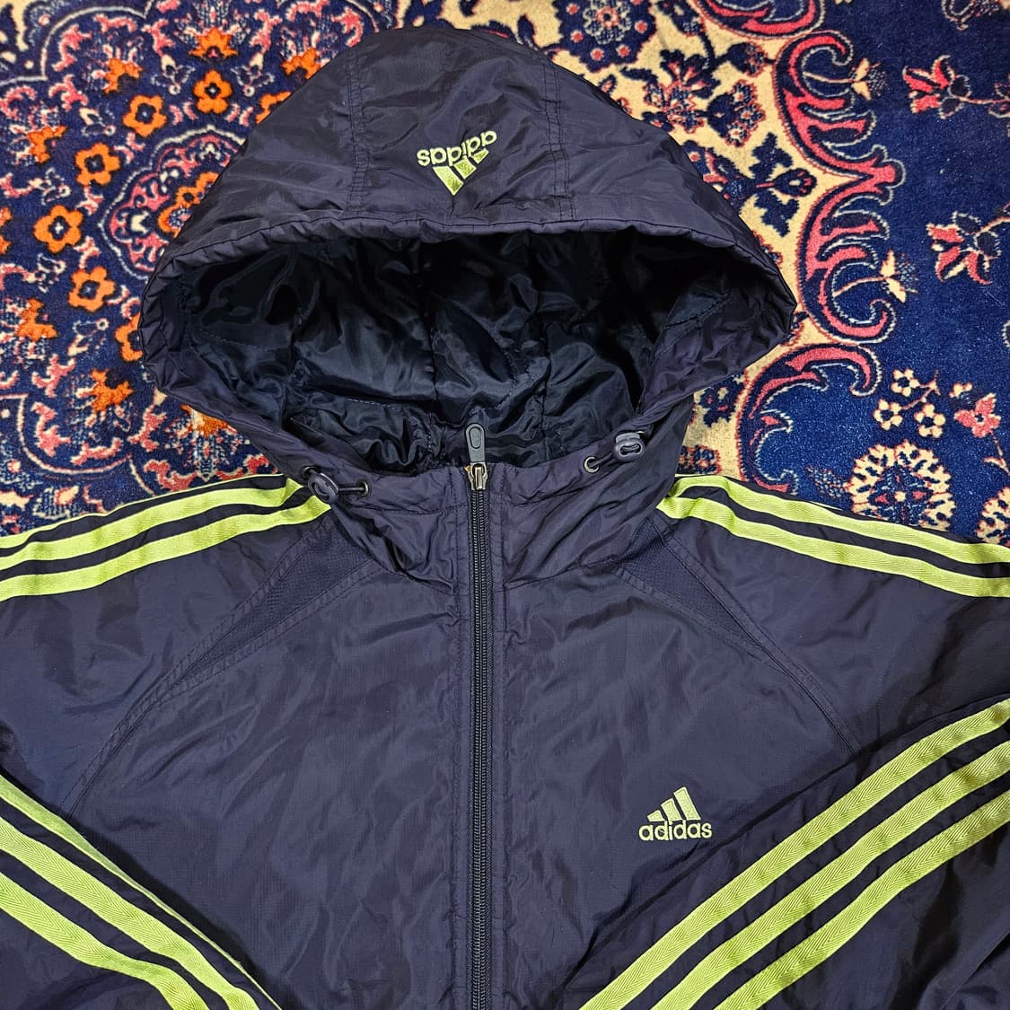 아디다스(Adidas) 올드스쿨 형광 삼넌 후드 점퍼 M 상품이미지3