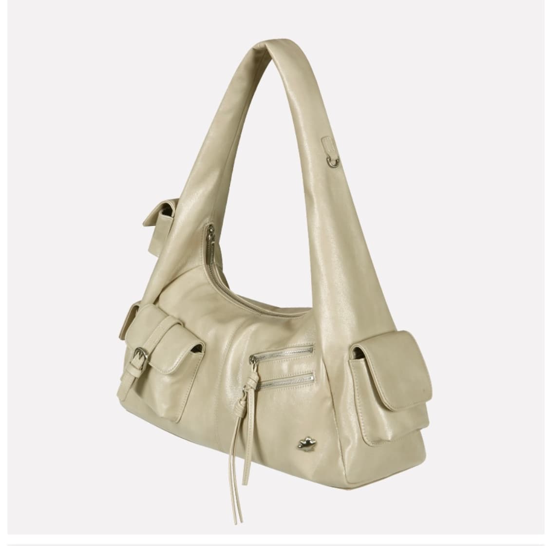 [⭐️새상품/마이쉘] 포키 언발란스 포켓 숄더백 (베이지) 상품이미지2