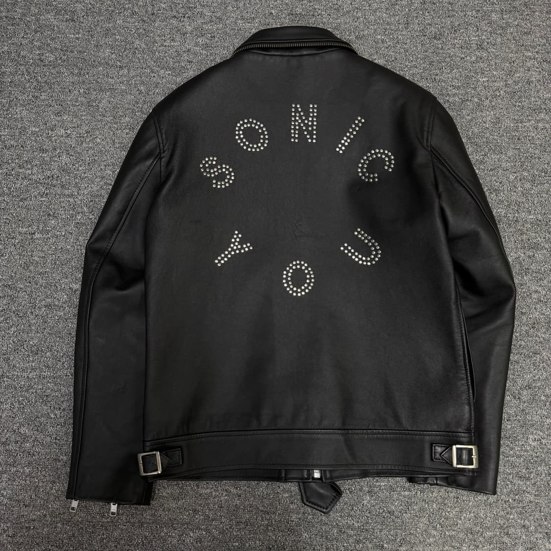 Sonic you 스터드 레더 자켓 미스비헤이브 상품이미지1