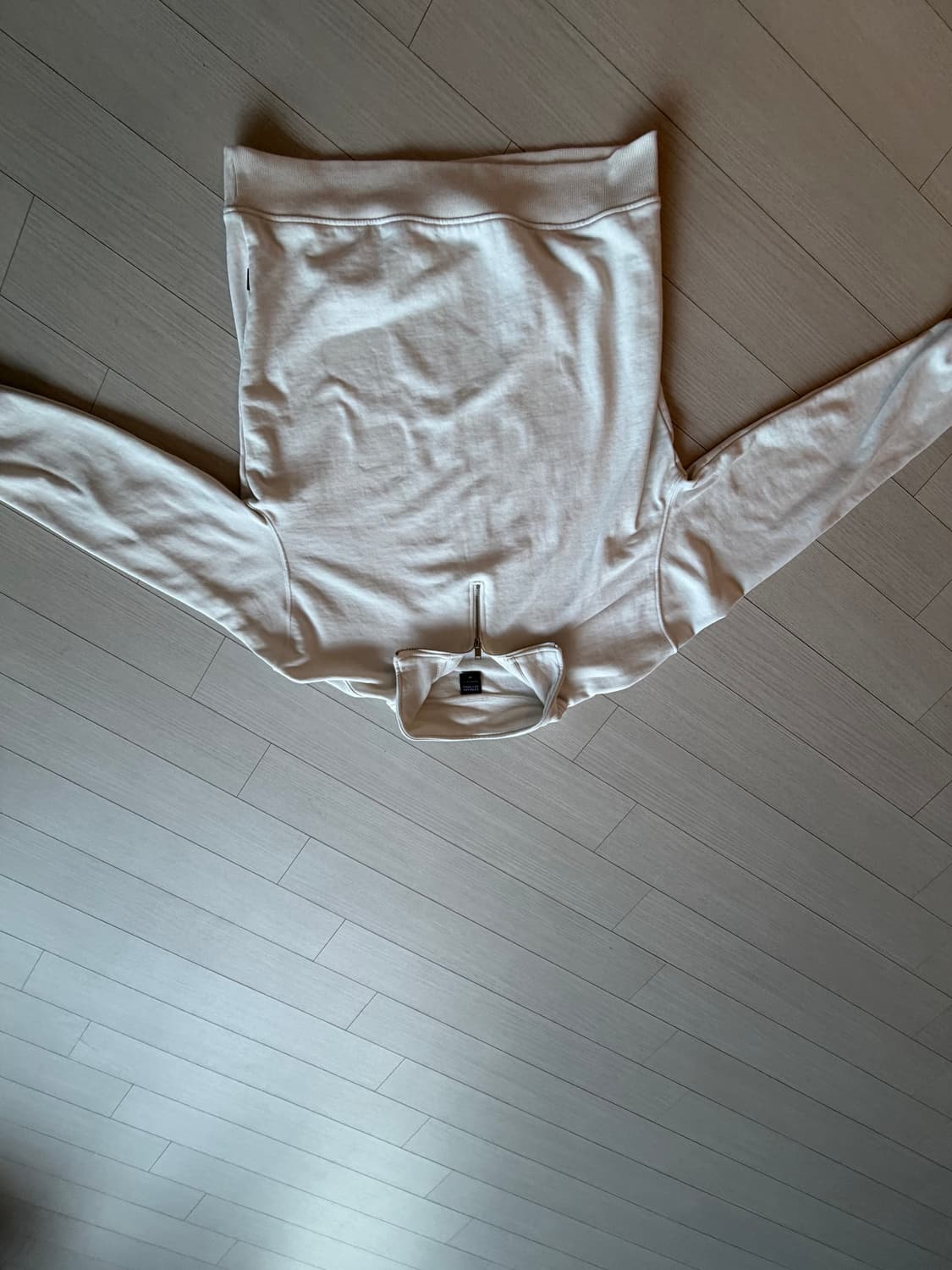 리메인세컨드 오버핏 하프집업 셔츠 상품이미지3