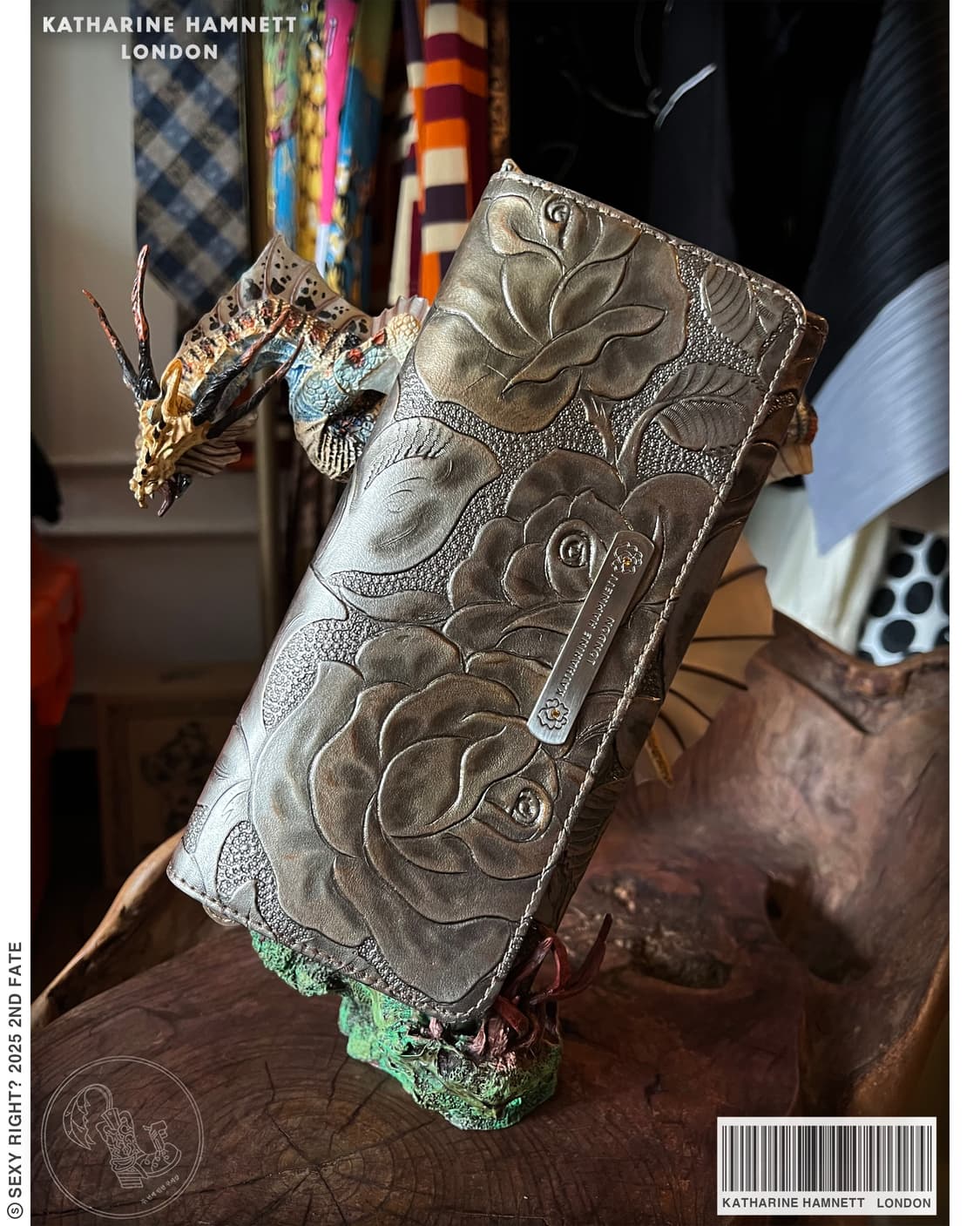 KATHARINE HAMNETT Metallic Rose Wallet  상품이미지1